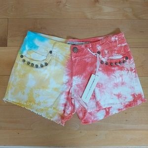 🏵️ Romeo & Juliet Couture Tie Dye Studded Short